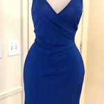 2000s blue asymmetrical cami spaghetti strap. dress with a stretchy material asymmetrical hem Size XS Photo 1