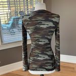 Rue 21 Camo Shirt Knit Long Sleeve Womens XS Photo 3