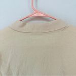 American Eagle  Short Sleeve Polo Cropped Shirt Woman’s Size XS Light Pink Cream Photo 8