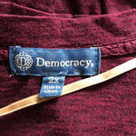 Democracy  Plus Size Balloon Sleeve V-neck Top 2X Photo 3