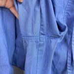 Women's blue pull on stretch relaxed straight leg deep pocket scrub bottoms XXL Photo 1