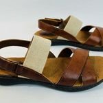 B.O.C. Brown Vegan Leather Strappy Sandals size 6 Photo 6