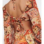 πRIXOπ Kamilla Cutout Midi Dress ~ Grace Paisley Canyon Paisley Small S NWOT Orange Photo 8