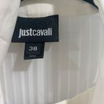 Just Cavalli  white sheer top necktie Photo 1