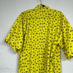 Mark Ashton  Yellow Bumble Bee Bathrobe Womens S/M Belted Short Sleeve Robe Photo 9