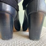 Rag and Bone navy leather harrow stacked heel ankle boots 37.5 Photo 4