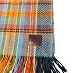 Coach Multicolor Plaid Soft Wool Scarf Photo 1