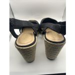 Ralph Lauren Lauren  Penelopie Espadrille Wedge Sandals‎ Womens 10B Blue Leather Photo 1