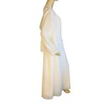 Studio I  CREAM SHIFT DRESS WITH SHEER JACKET & SEQUIN  EMBROIDERED ACCENTS (14) Photo 4