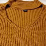 Forever 21 Mustard Knit Keyhole Sweater, L Photo 3