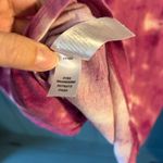 Zella Z by Pink/White Long Sleeve Front Knot Tie Dye Top | Women Size Small Photo 4