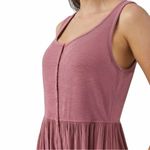 Frye  Mauve Pink Button Front Sleeveless Gauze Midi Dress size Large Photo 1
