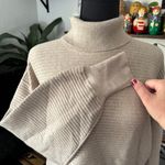 Good American Wide Rib Crop Turtleneck Sweater Photo 3