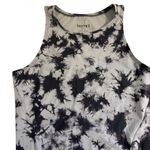 Bar III EUC Barre3 Tank Top Women’s Medium Gray Tie Dye High Neck Stretch Shirt Photo 0