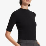 MM.LaFleur  The Thelma Top Micro Knit black sz M Photo 0