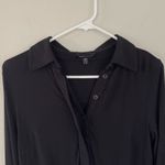 Universal Standard Aalto Liquid Jersey Polo Top (Black) - 00/0 Photo 2