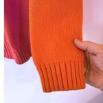 Ralph Lauren  Long Sleeve 1/4 Zip Pullover Mock Neck Sweater Orange Women Medium Photo 2