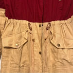 Blu Pepper  color lock anarok zip up fall jacket maroon khaki size M Photo 2