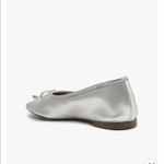 Schutz New in Box  Arissa Metallic Silver Ballet Flats Sz 7.5 Photo 2