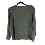 Chenault Olive Green Waffle Knit Long Sleeve Dolman Sweater Size M Size M Photo 2