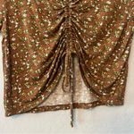 ⭐️Honey Collection bundle of 2 floral cinched front cropped tops size large Black Photo 4