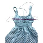 Hill House Cher Snowflake Light Blue Brocade Mini Dress Size Large Photo 6