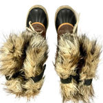 Sorel Joan Of Arctic Faux Fur Trimmed Leather Lace Up Boots Photo 2