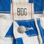 BDG Joey Striped Straight Leg Pant Blue White Cotton Size 24 NWT Photo 4