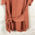 Bobeau Plus Size Tie front Asymmetrical Knit Top 2X Photo 2
