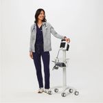 FIGS on shift full zip hoodie size XS essential heather gray hoodie nurse wear Photo 7