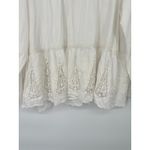 LOGO By Lori Goldstein LOGO Lavish Lori Goldstein Womens 1X Button Front Ivory Top Eyelet Lace Trim Photo 4