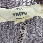 Entro  purple lightweight bell sleeve knit sweater large lavender spring summer Photo 5