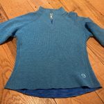 Mountain Hardwear  Parafin Wool Blend  Pullover Sweater w Thumbhole Blue Size XS Photo 9