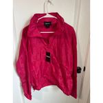 Desigual  Pink‎ Peace Love Heart Print Hooded Windbreaker Jacket Size 8 NWT Photo 4