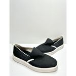 Franco Sarto  Sneaker Women’s Size 8.5 Black White Canvas Slip On Style Photo 3