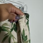 J.Jill Linen Leave Print Pants Wide Leg Ankle Slit Size Large Photo 9