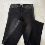 Ecru Black Jeans with Leather Accents Photo 0
