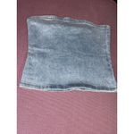 I am gia I.AM.GIA Carter Top in Denim Blue Medium New Womens Strapless Tube Bandeau Photo 5