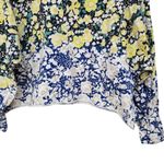 Free People Movement Inspire Printed Layer Tee Floral Ombre Yellow Blue Size XS Photo 4