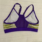 Nike  Purple and Yellow Striped Sports Bra Photo 2