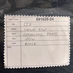 Lands' End Corduroy Pants Black 18W Photo 14