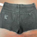 SO NWT  Black Distressed High Rise Mom Shorts Size 9 Photo 1
