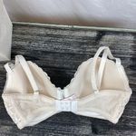 Victoria's Secret Victoria’s Secret Ivory Lace Dream Angels Lined Demi Bra 32DDD 32F Photo 1