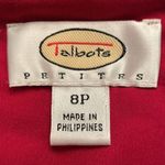 Talbots  Petites Red Pleated Sleeveless A-line Dress Photo 4