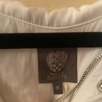 Vince Camuto White Adjustable Sleeve Boat Neck Lightweight Utility Shacket,Sz.M Photo 2