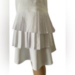 Victoria Beckham white Ruffled Sheath Mini Dress Photo 4