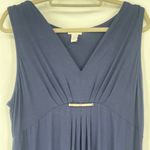 Vtg 90s  Babydoll Maxi Dress Sz 16 Chicos 3 Asymmetrical Coastal Minimal Photo 11