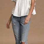 Free People  Le Femme Top in White BNWTS Photo 1