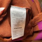 Anthropologie Striped Knit Pencil Boho Skirt Purple Workwear Elegant Size L Photo 8