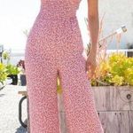 Boutique Pink floral jumpsuit S Photo 0